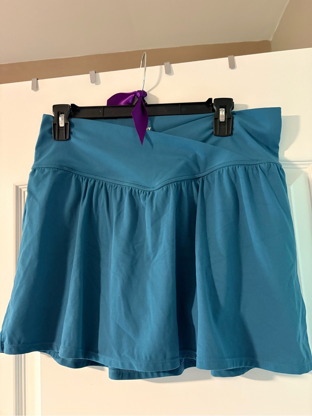 JoyLab Teal Athletic Skirt with Logo Detail - Picture 2 of 4